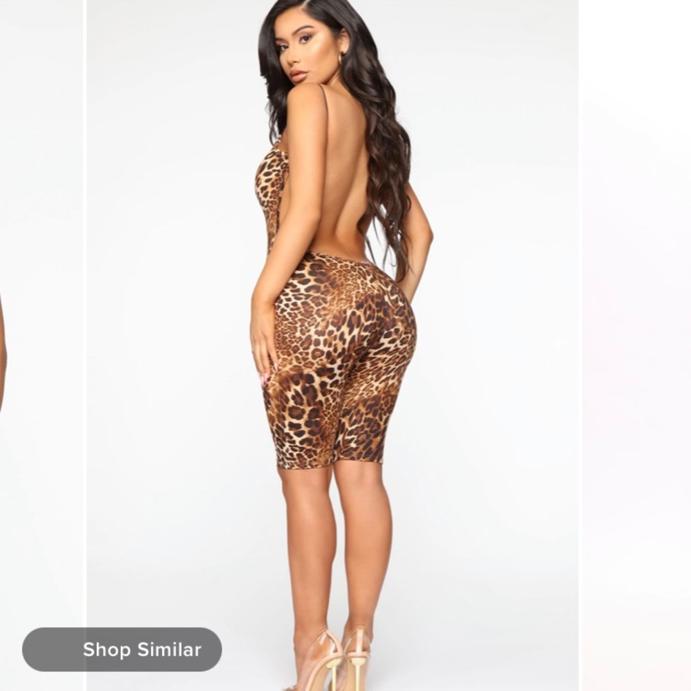 WILDCAT LOVER LEOPARD ROMPER - Picture 2 of 4